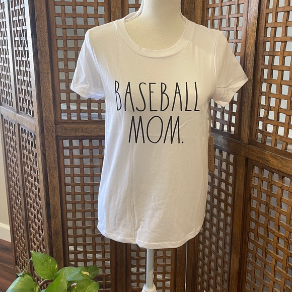 Rae Dunn Baseball Mom. Cotton T-shirt - Picture 3 of 5